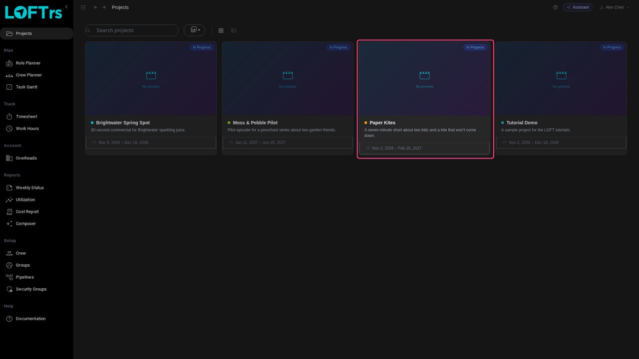 Open the project
