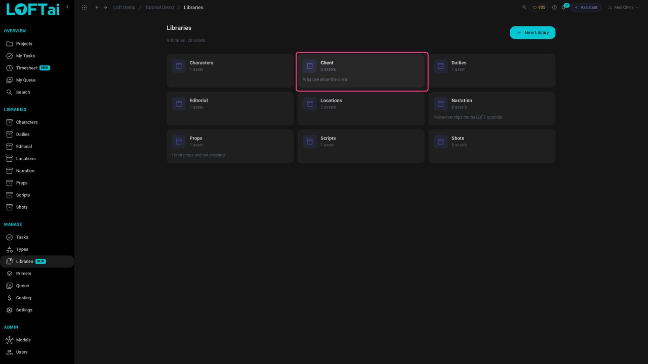 A library for the client
