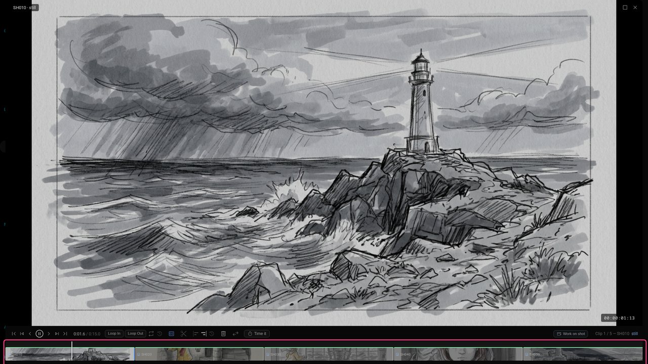 Play the animatic