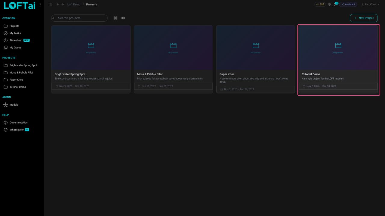 Open the project