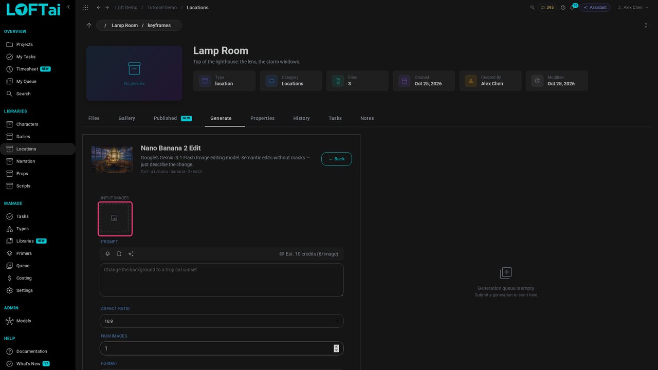 Add input images