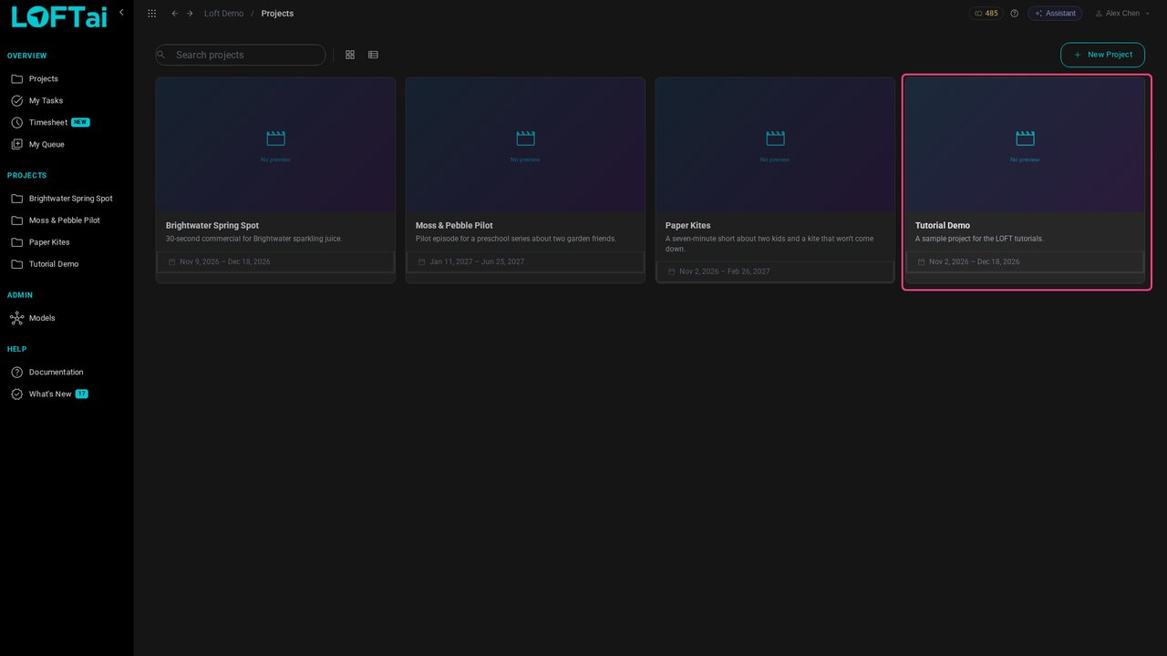 Open the project