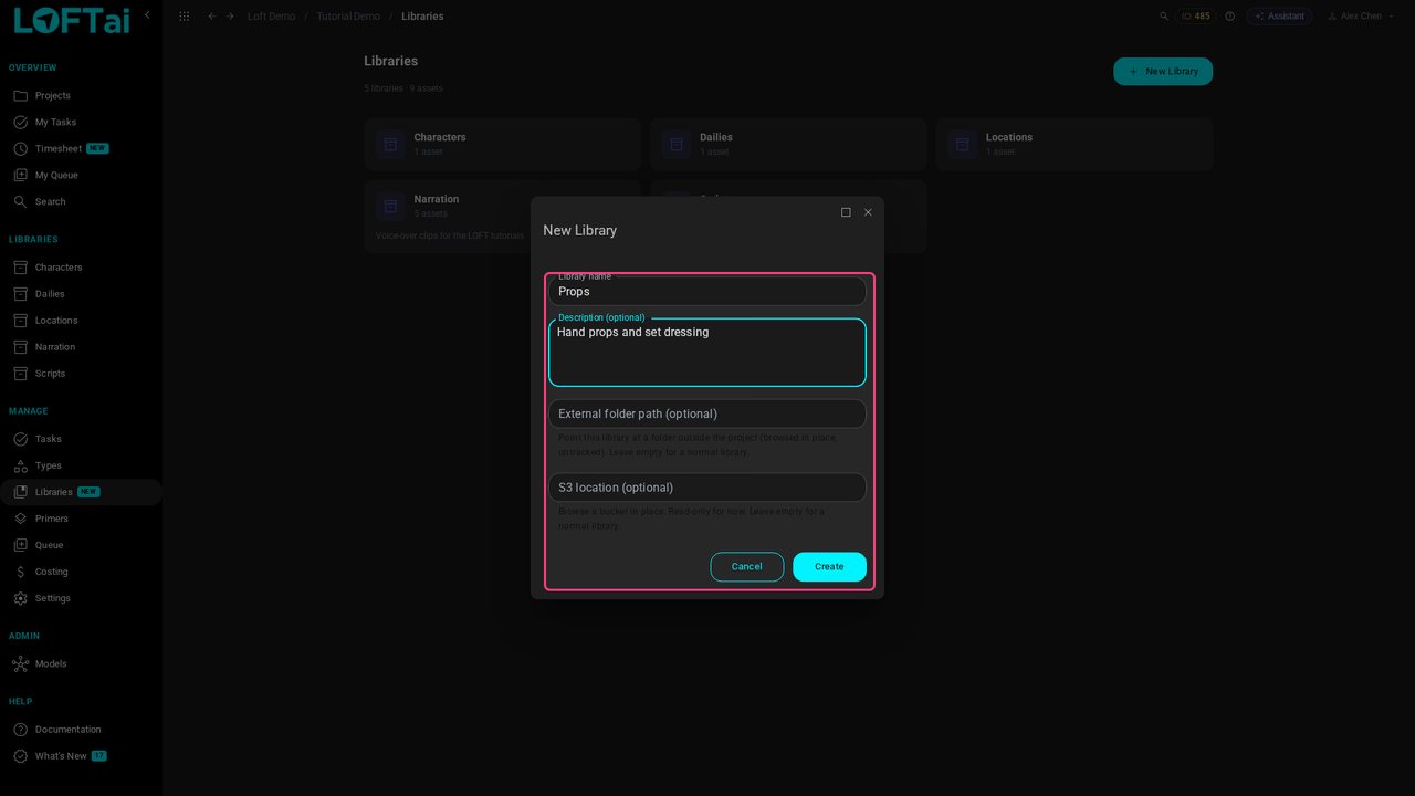 Create a library