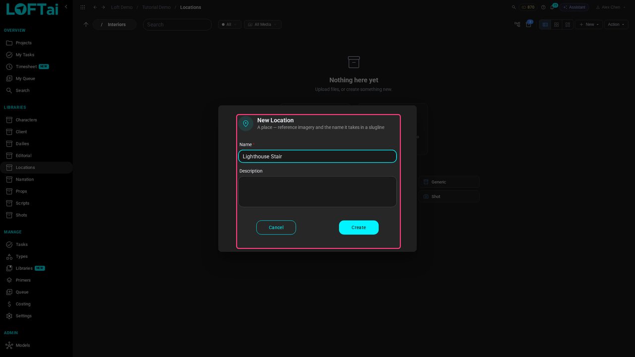 Create an asset