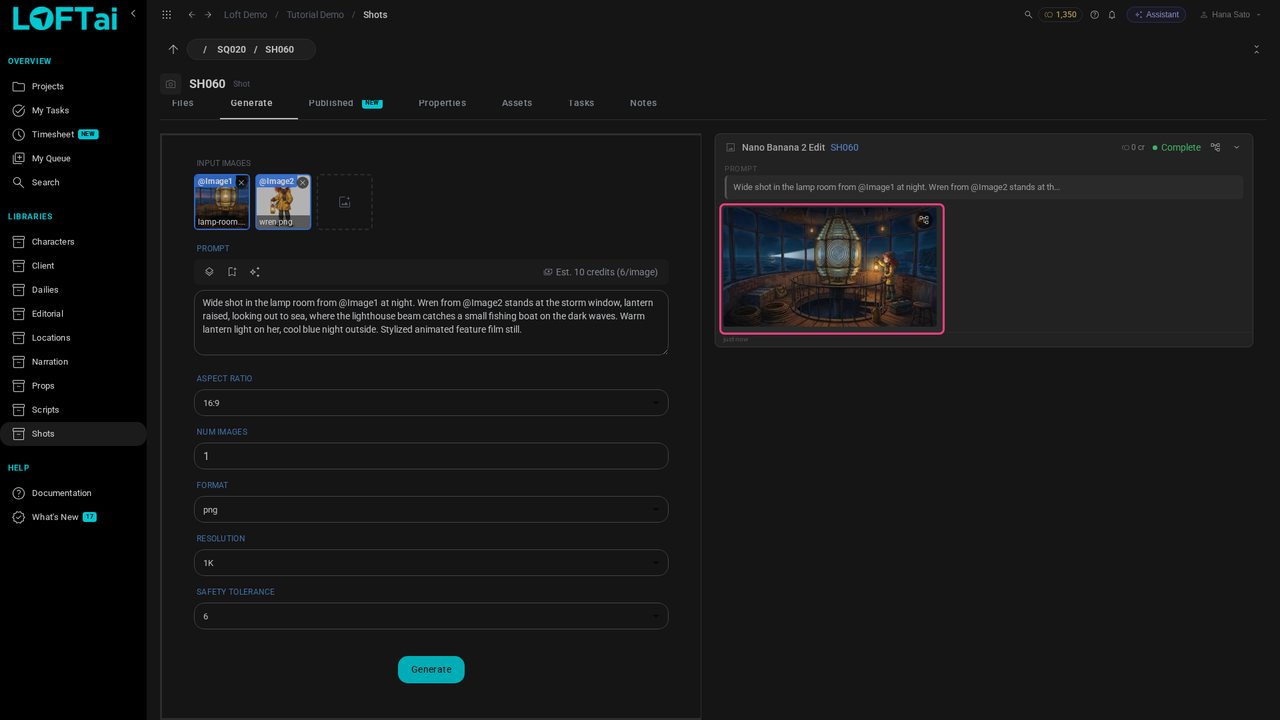Generate the keyframe