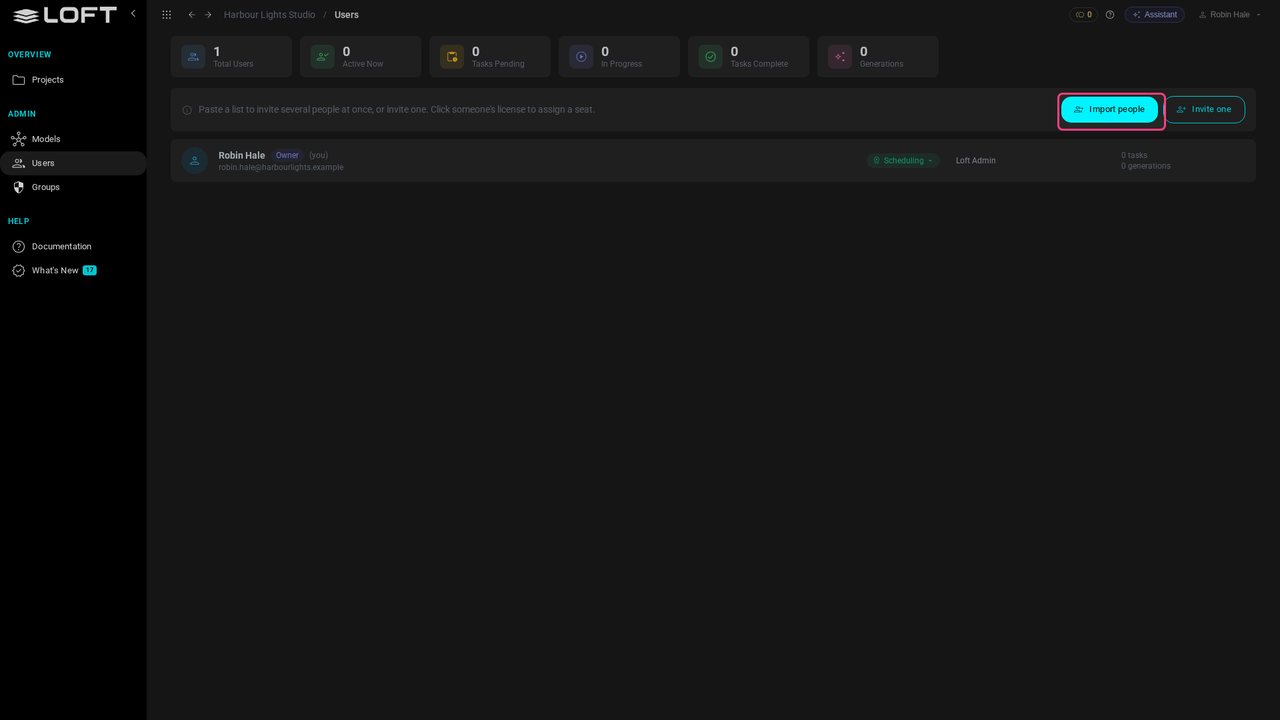 One place to add people