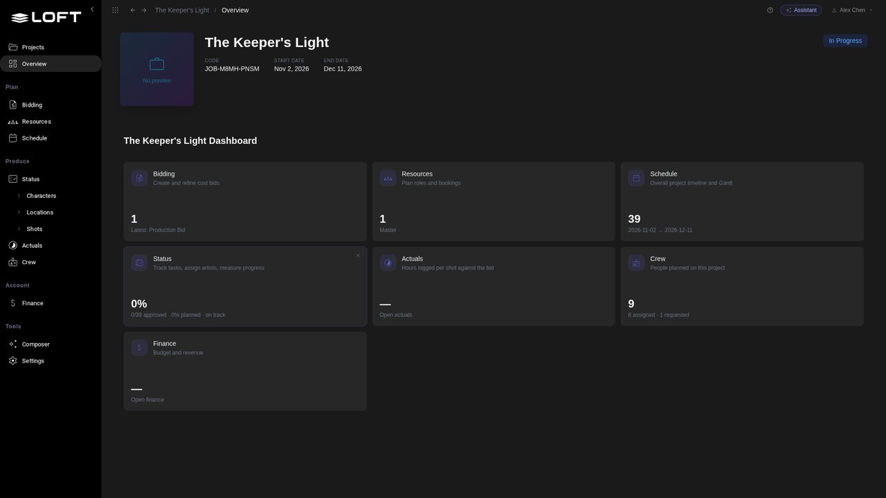 Open the project